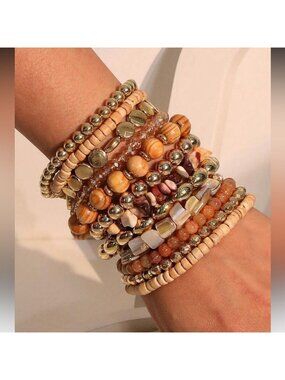 Bohemian Beaded Bracelet Set Q83